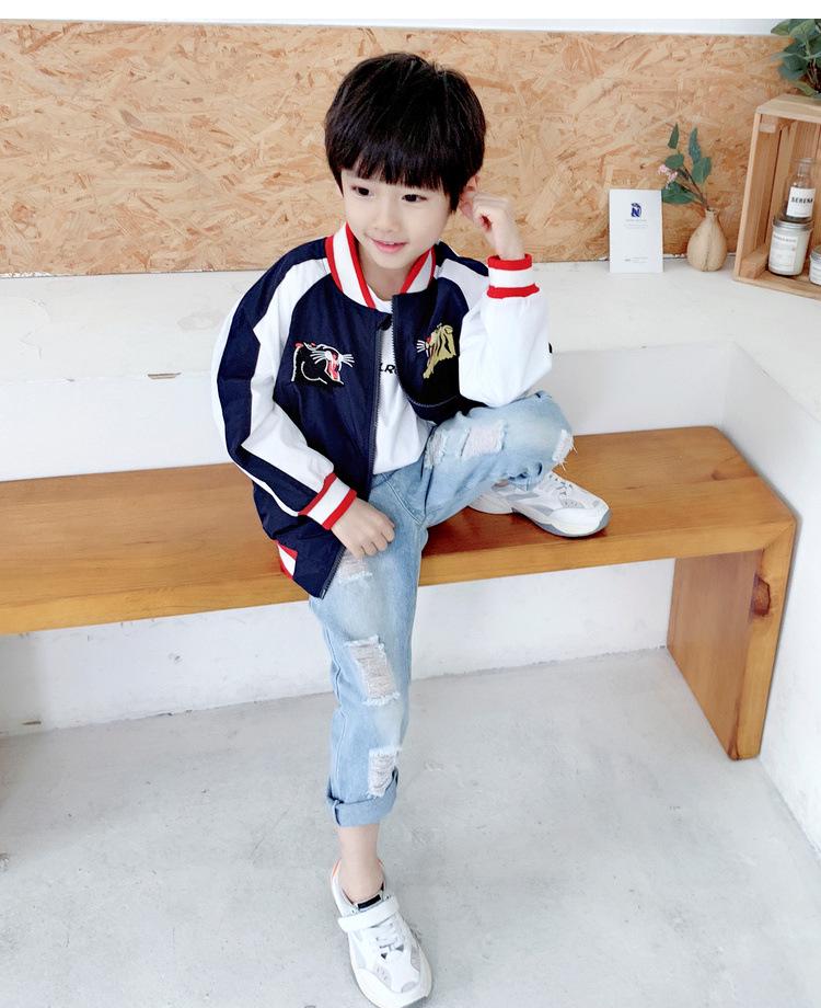 Trendy Boys' Denim Pants for Spring & Autumn