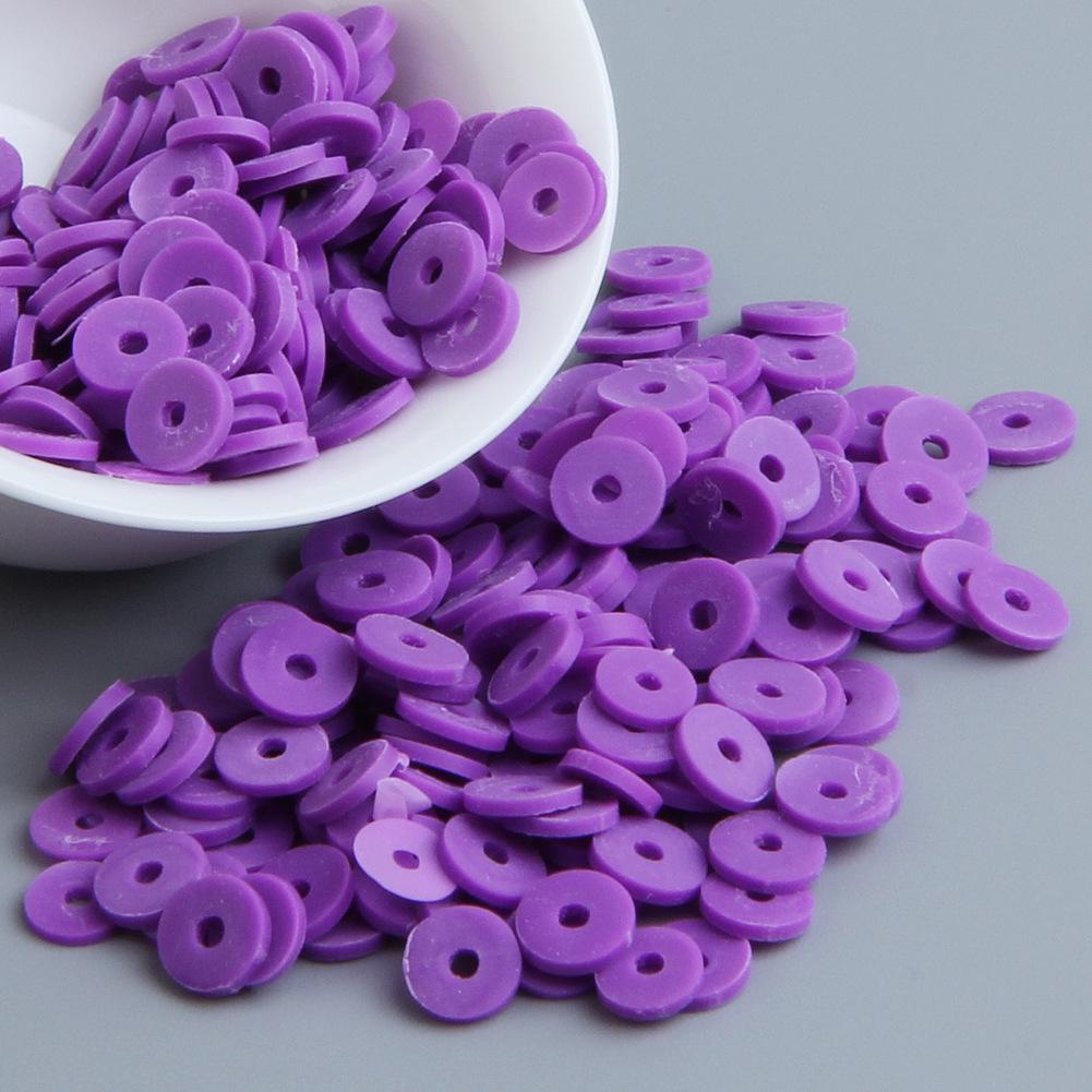 10g DIY Solid Color Polymer Clay Beads for Bracelets & Necklaces - Handmade Spacer Beads