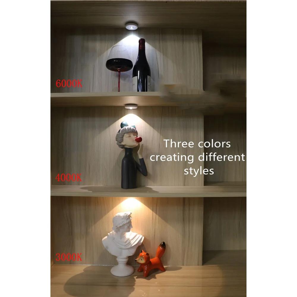 Mini luce notturna a LED super luminosa senza fili Interfaccia USB Telecomando Luci dimmerabili sottopensile Armadi Guardaroba Cucina