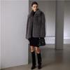 Womens Faux Fur Coat Streetwear Turn Down Collar Winter Outerwear Adults