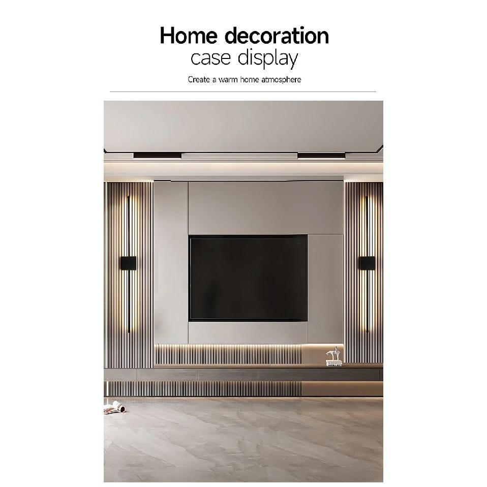Modern LED Wall Lamp Minimalist Led Light Bedroom Bedside Long Strip Wall Sconces Living Room Sofa Home Indoor Lighting Fixture