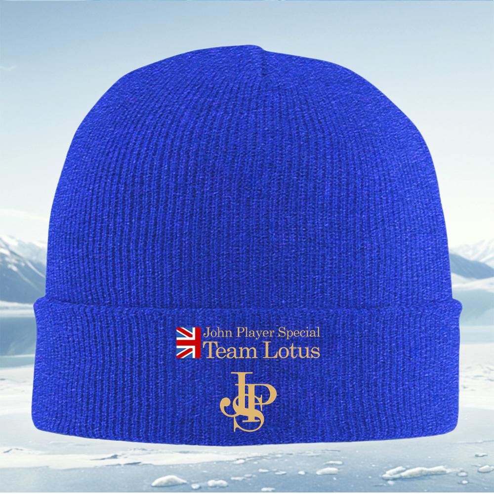 British flagTeam Lotus Speciallogo golden Men Women Unisex Knitted Hat Beanie Pullover Cap Winter Thermal Warm Christmas Outdo