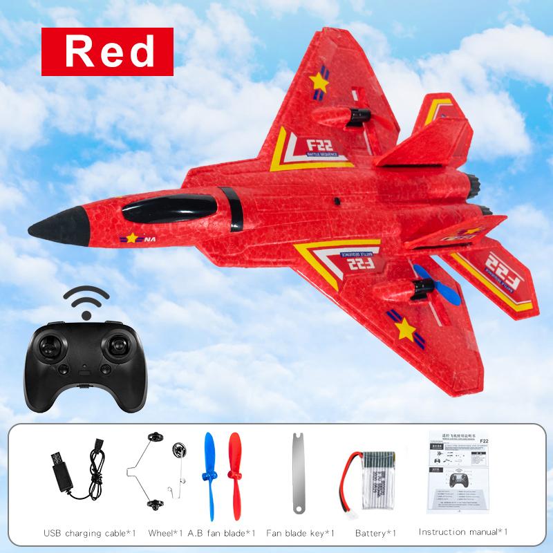 Children Remote Control Plane F22 Glider EPP Foam Fixed Wing Electric Toy Sea land And Air Remote Control Plane Toy Gift