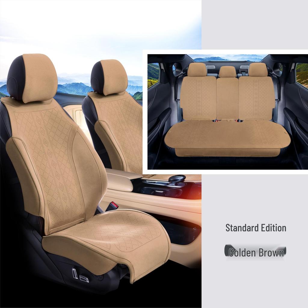 Breathable, Odorless Odetta Fabric Car Seat Cushion – Universal Fit for 5-Seaters, All-Season