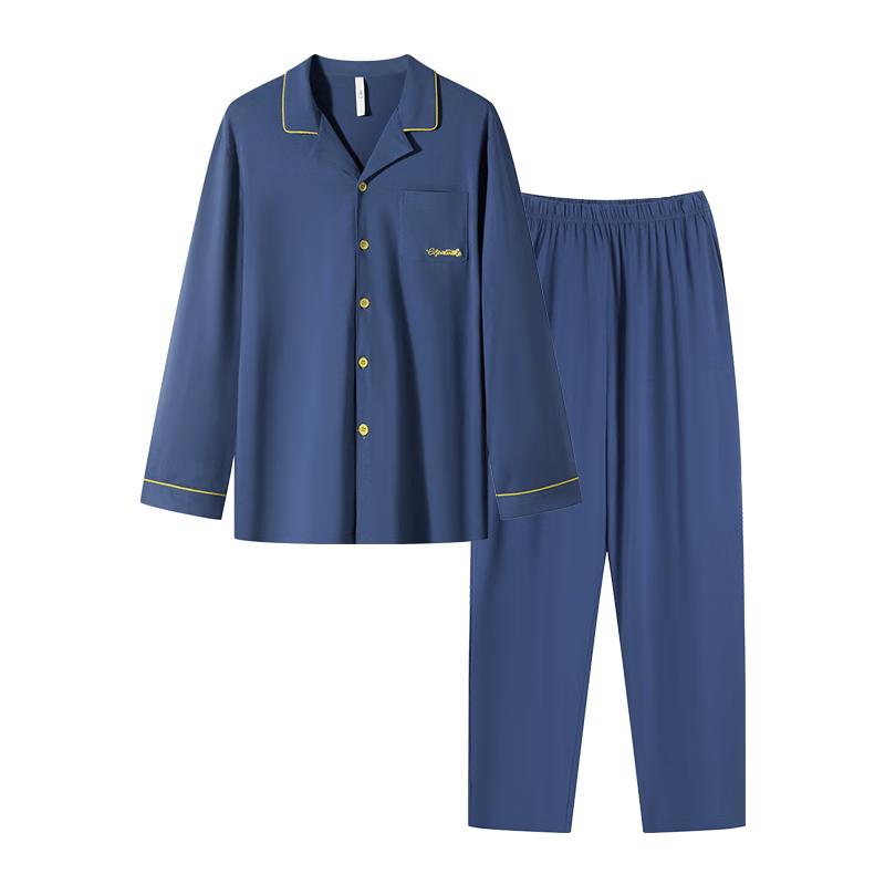 HLA Men s Chen Zheyuan Collection Cotton-Feel Lapel Lounge Set 3XL
