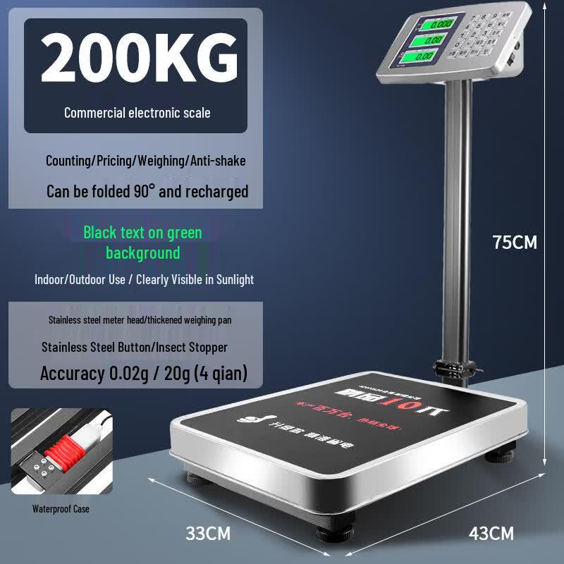 200kg Digital Counting & Pricing Platform Scale (CN version)