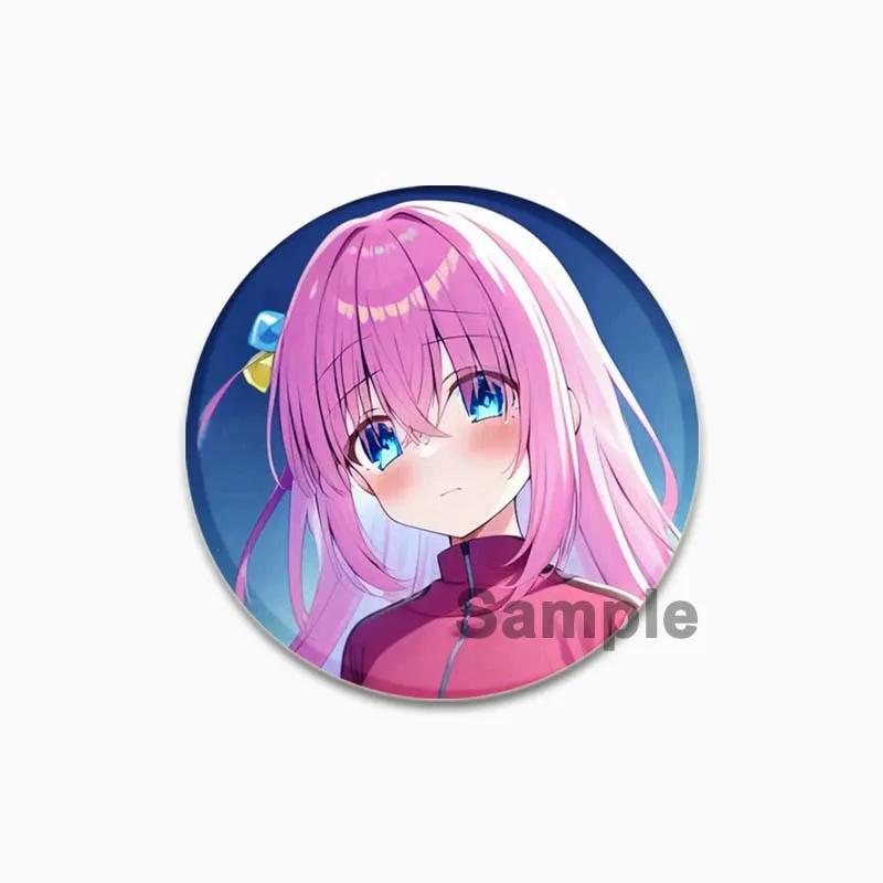 32/44/58mm Handgemacht BOCCHI THE ROCK! Broschen Hitori Gotou Nijika Ijichi Ryou Yamada Ikuyo Kita Kikuri Hiroi Anstecker für Kragen Schmuck Kleidung Hut