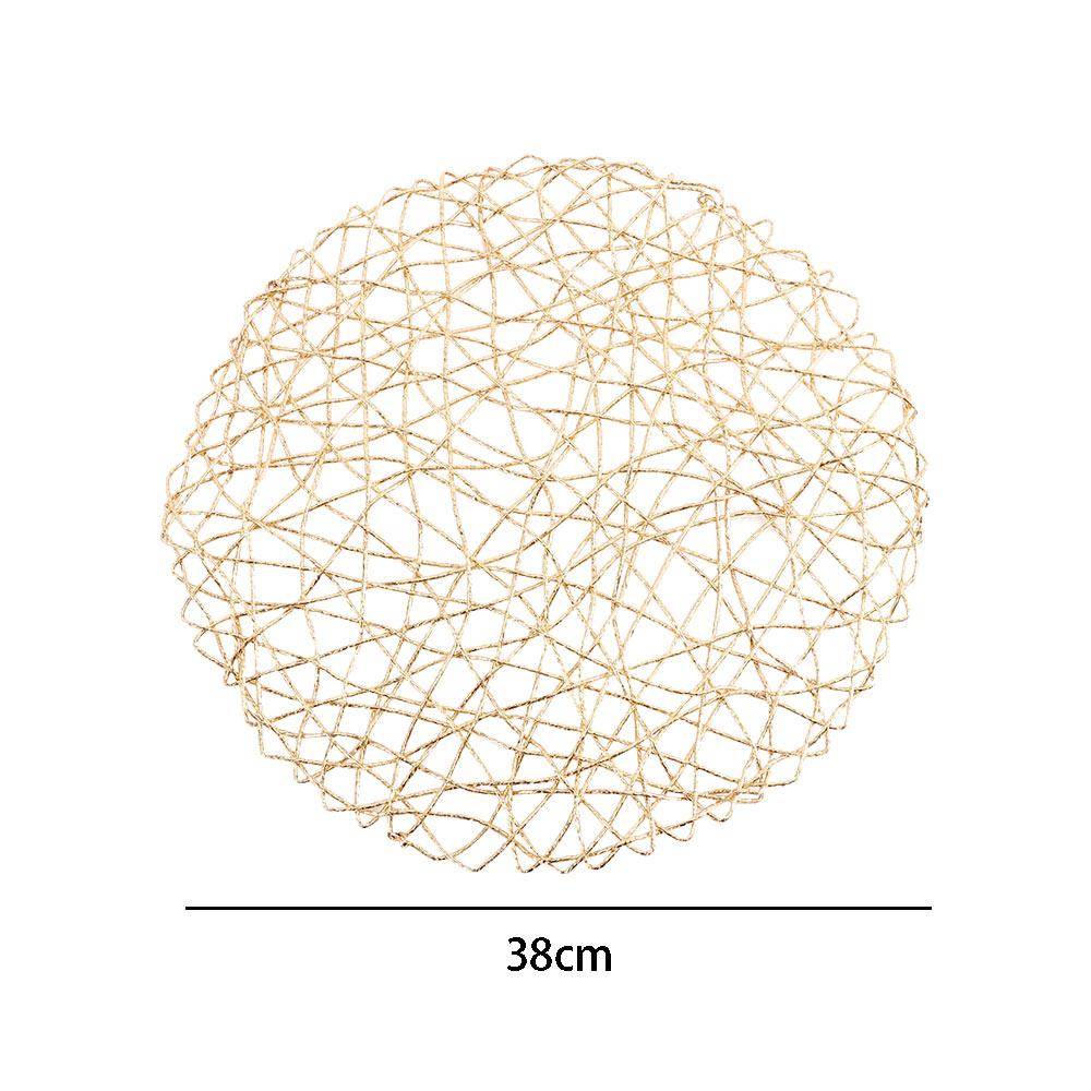 38cm Rural Woven Dining Mat Kitchen Cup Pads Placemat Coaster Dinnerware