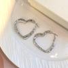 Multi-Layer Love Earrings Women'S High-End Earrings Peach Heart Light Luxury Niche Earrings Of The Same Style