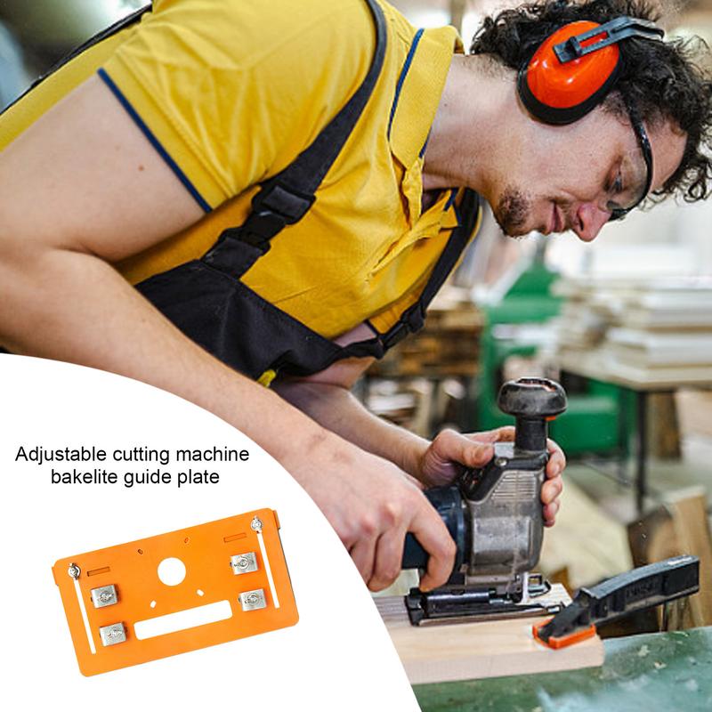 Cutting Machine Base Plate Circular Saw Guide Rail Bottom Plate Saw Base Adjustable Cutting Machine Bakelite Guide Plate
