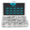 490PCS Automotive Oil Drain Plug Gaskets, Aluminum Flat Gaskets Washers Assorted Gasket Metal Sealing Crush Washer Kit, M5 - M24