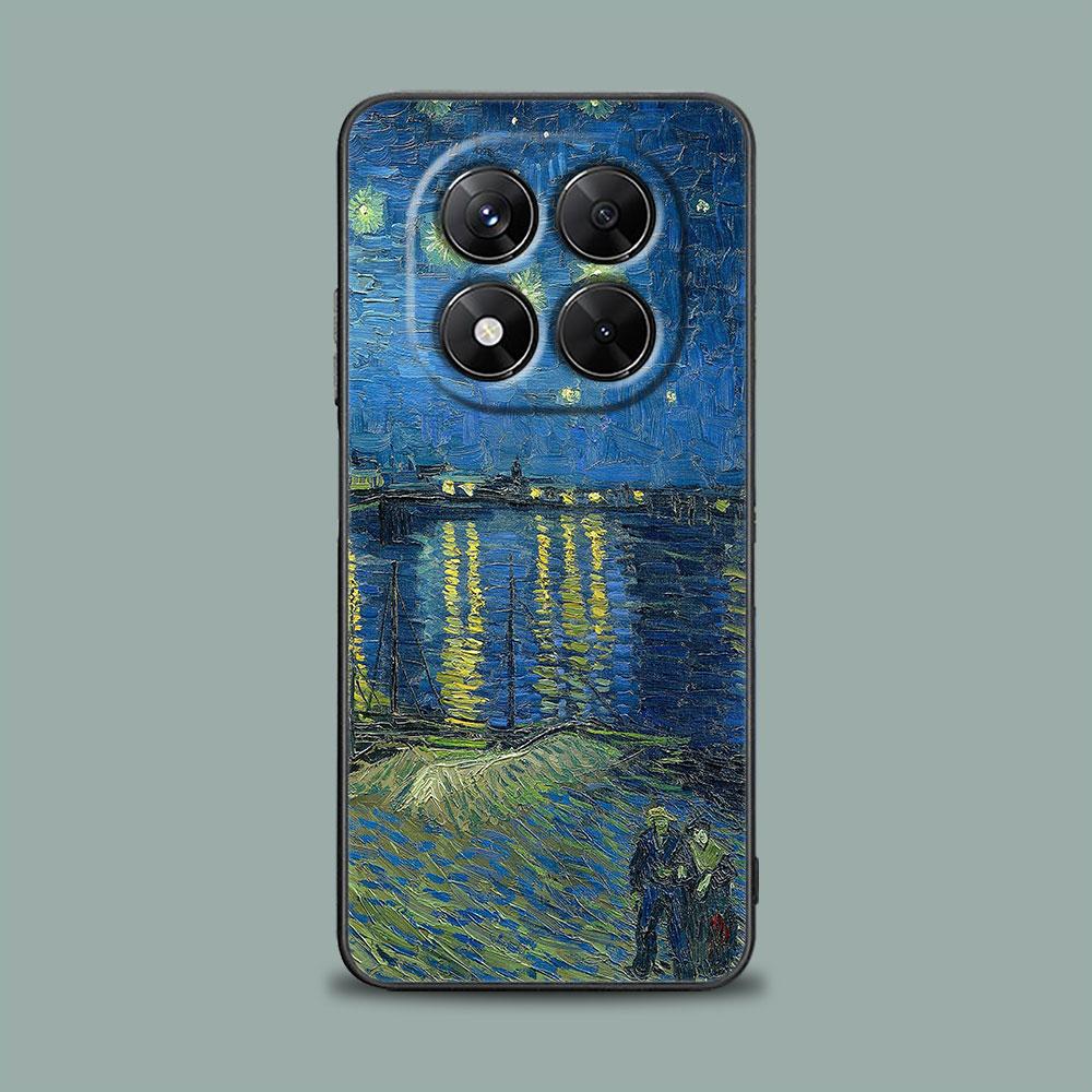 Phone Case for Xiaomi Redmi 15C 14C 12C 13C Redmi Note 15 14 13 12 11 10 Pro Plus 5G 12S Soft Cover Painting Van-Gogh Night Sky