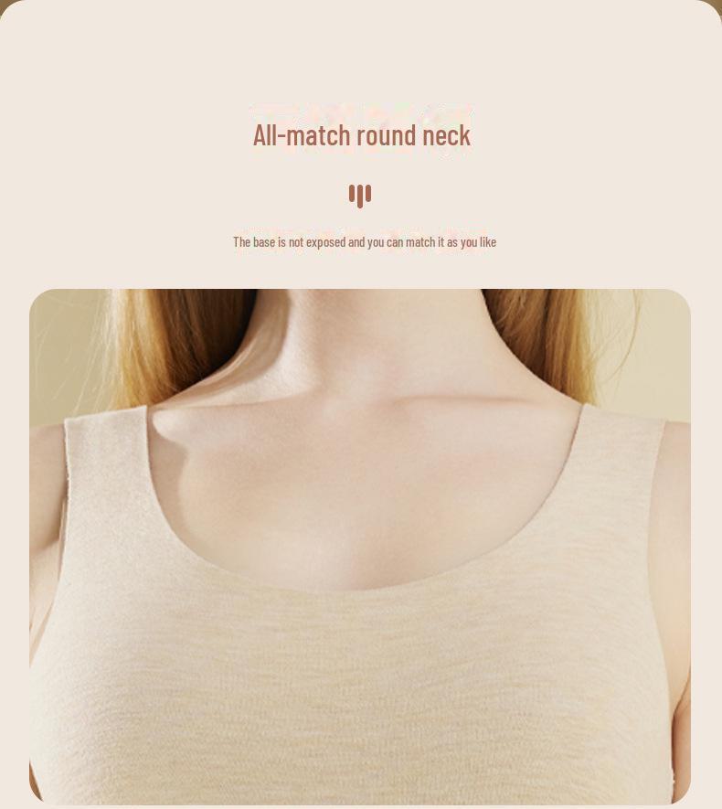 Women's Antibacterial German Velvet Heated Vest with Chest Pad - No Bra Required
