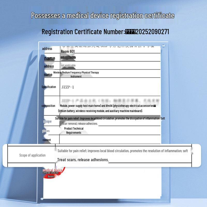 Medium Frequency Physiotherapy Device for Cervical, Lumbar, & Knee Electrotherapy With Patch and Device