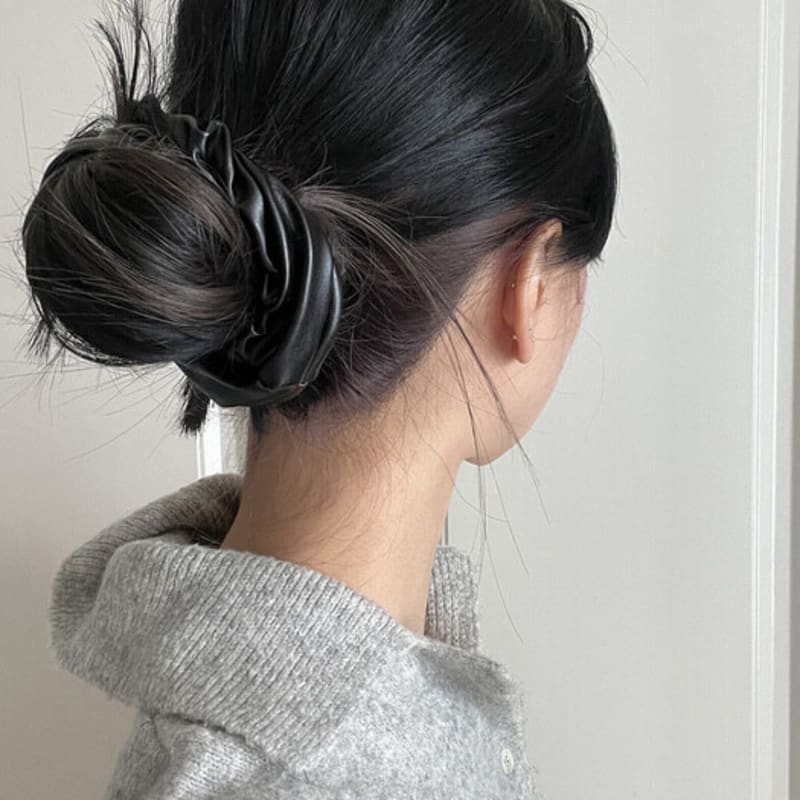 Mosxe Fake Leather Scrunchie (4color)