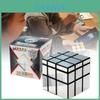 Stunning 3x3 Mirror Cube Puzzle With Glossy Finish In Black Silver And White Silver Options For Brain Teasers And Collectors