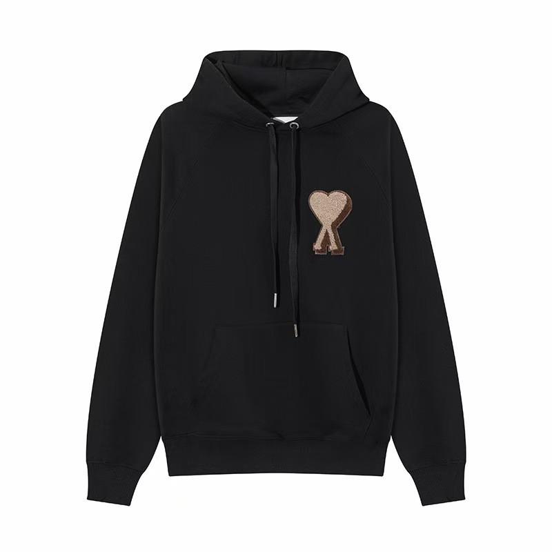 Cotton Couple Matching Set Oversized Hoodie With Heart Print Loose Fit Jogger Pants Men Women