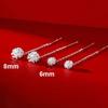 925 Silver Needle Short Chain Tassel Metal Dandelion Stud Earrings For Women Party Classic Jewelry Plant Accessories