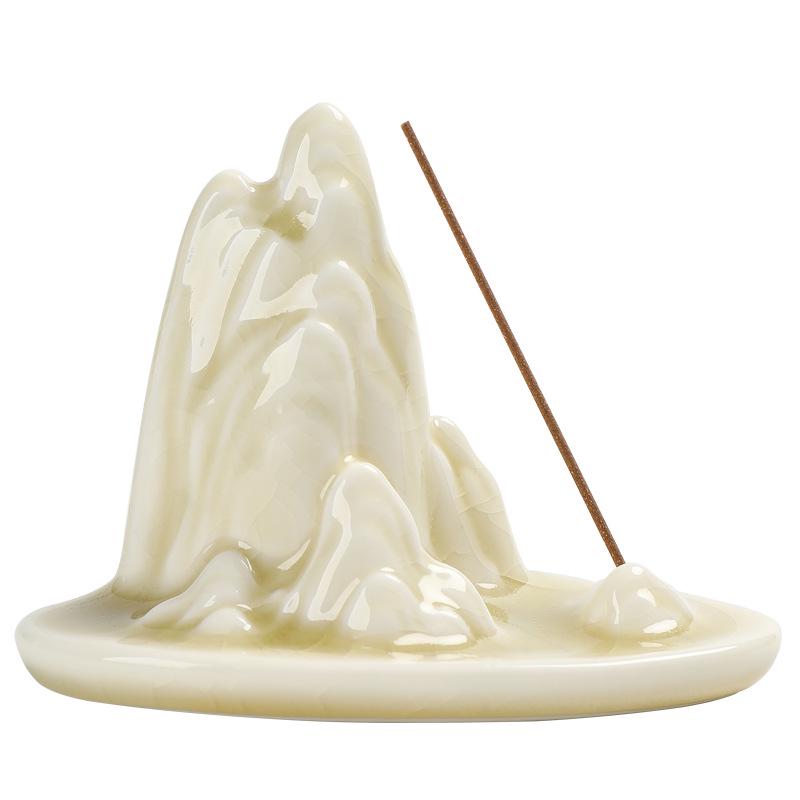 Chinese-Style Ceramic Incense Holder: Zen Indoor Tray Ornament