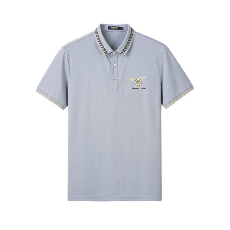 Thousand Paper Cranes Men's Classic Lapel Polo Shirt 2024 Summer Mulberry Silk Casual Short Sleeve Top 25575