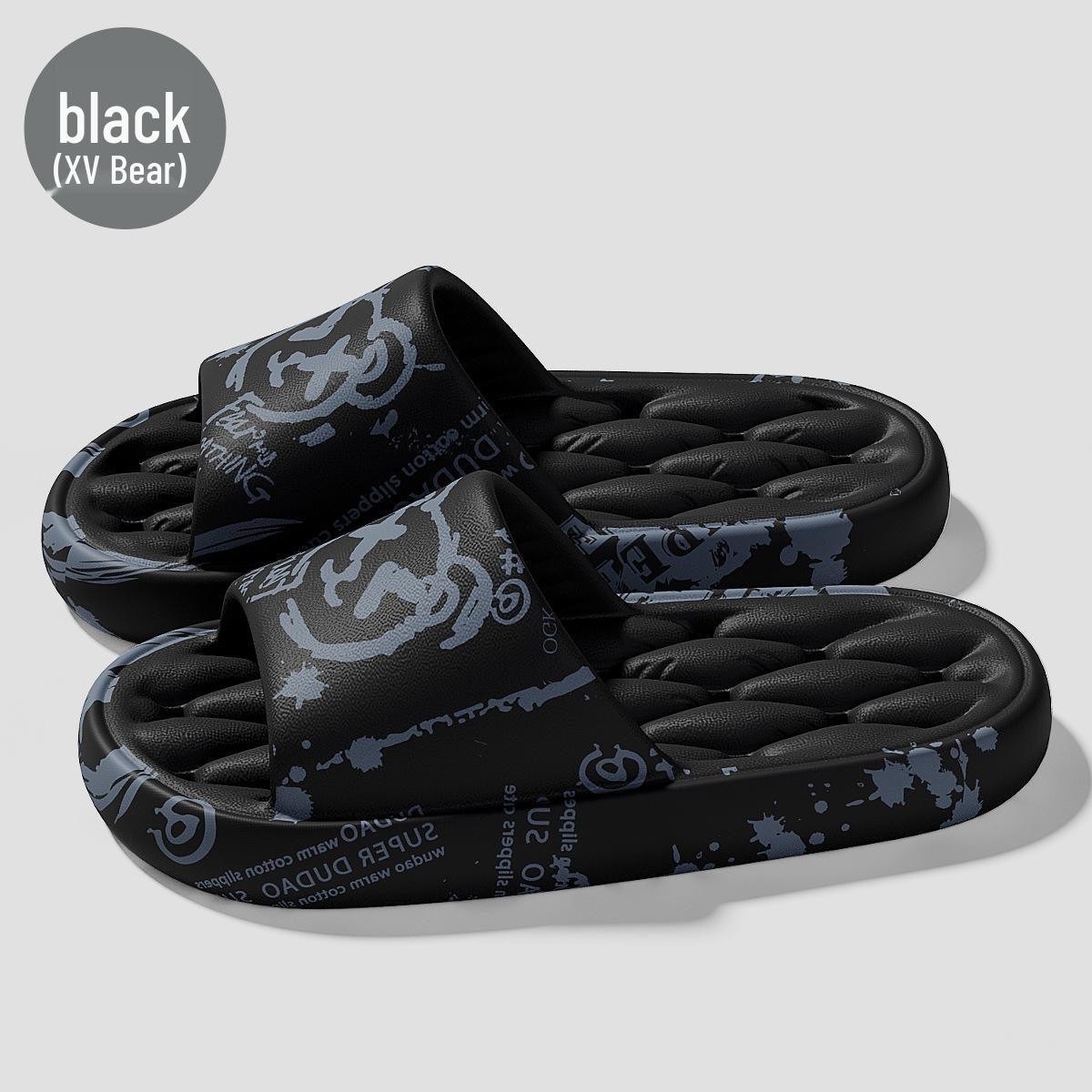 

Женские непромокаемые быстросохнущие тапочки с мультяшным принтом - Нескользящие сандалии с мягкой подошвой для лета 9-10 (26CM inner)