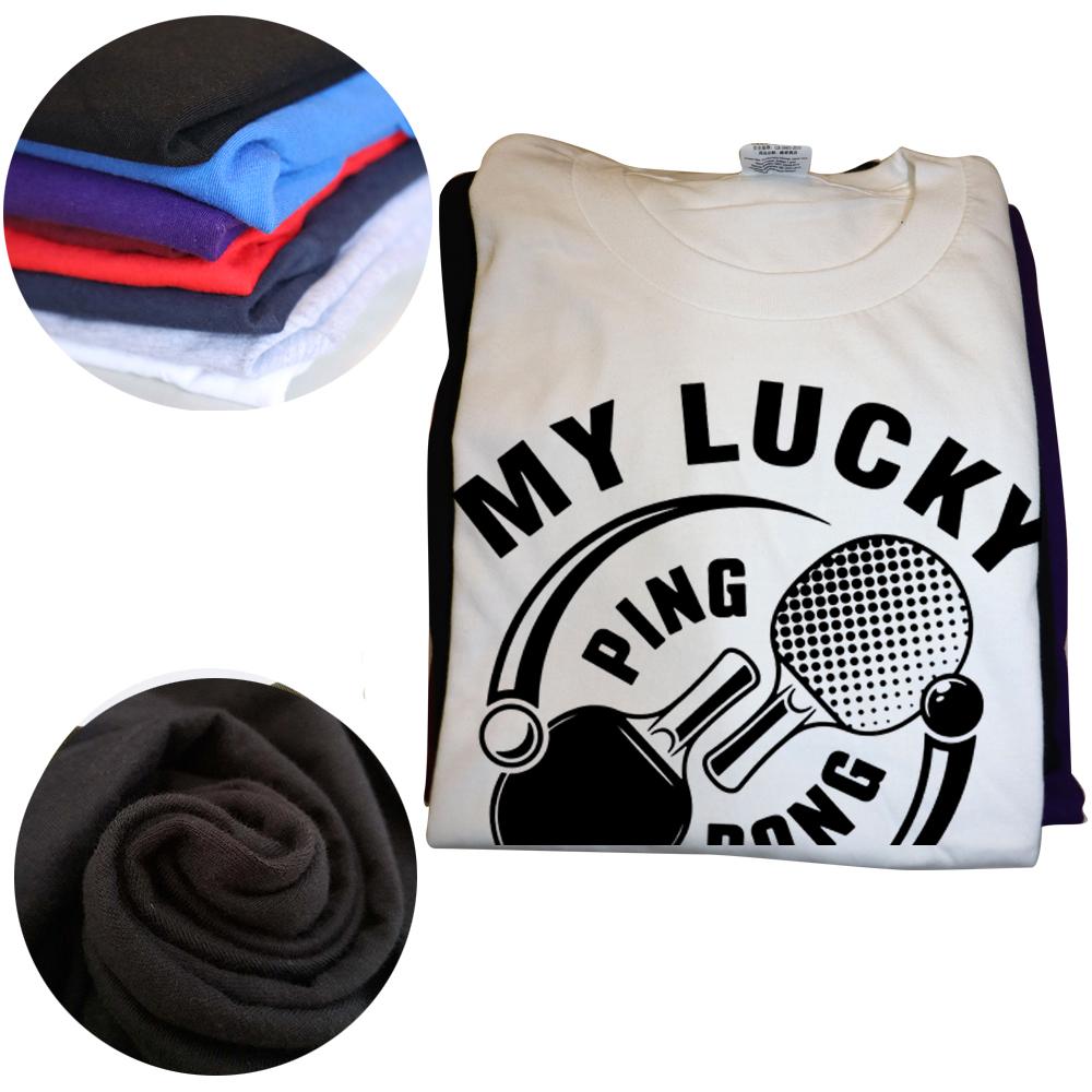 My Lucky Ping Pong Do Not Wash Funny Table Tennis T Shirts Summer Paddle Balls Cotton Novelty Short Sleeve Gifts T-shirt Men