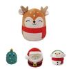 Squishmallow Plush Toy Santa Claus Soft And Cuddly Xmas Stuffed Animal Doll For Kids Birthday Gift