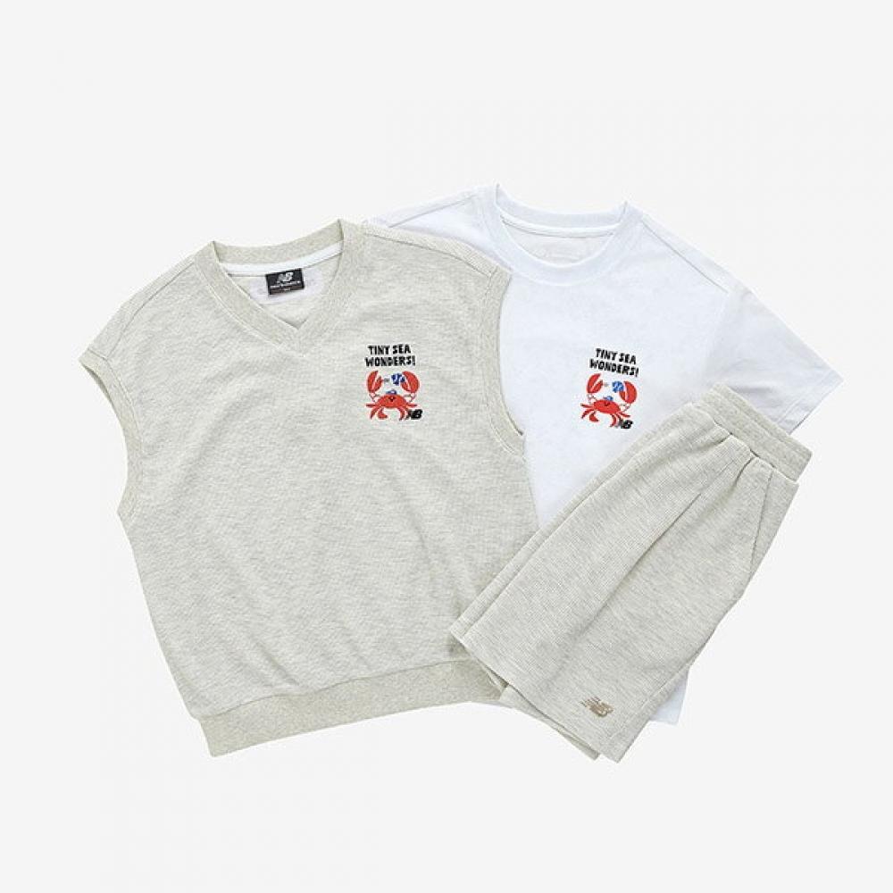 

New Balance Kids Waffle Vest 3psc Short Sleeve Set Up Nk9yf2901u 33 120/size