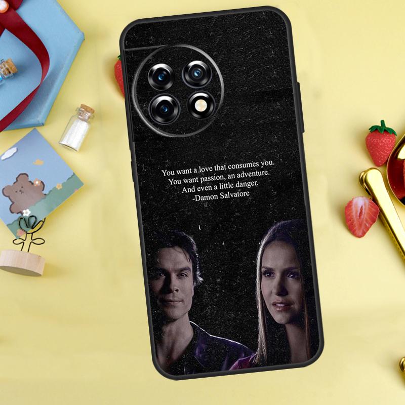 Vampire Diaries Damon Salvatore Fodral För OnePlus 13R 12R 13T 15 13 12 11 10 9 10R 10T 8T Nord 5 CE 4 2 3 Lite N20 N30 Skydd