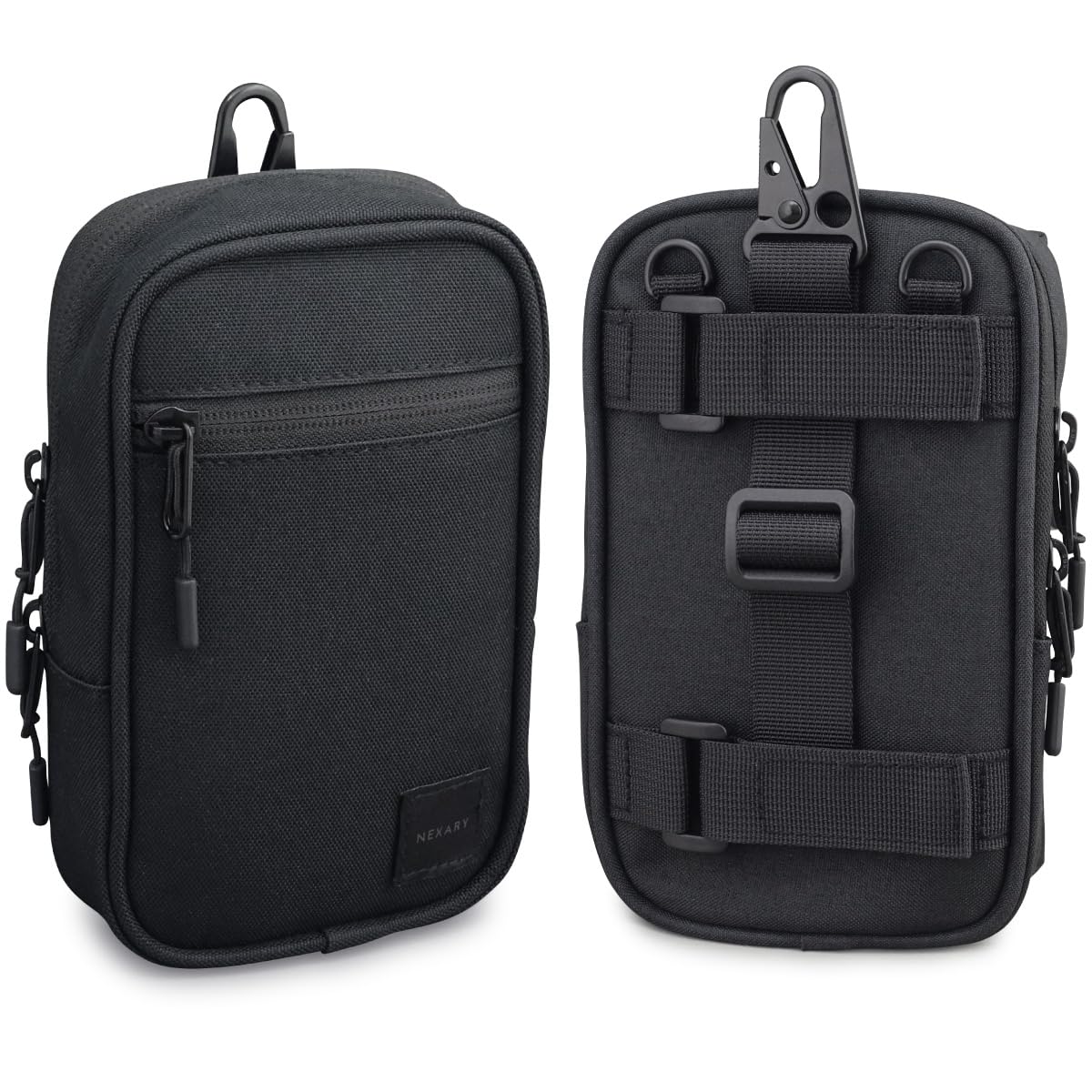 

Рюкзак-чехол для смартфона NEXARY с плечевым ремнем и поясным ремнем, вмещает 2 устройства, ремешок, водоотталкивающий, (черный) чёрный