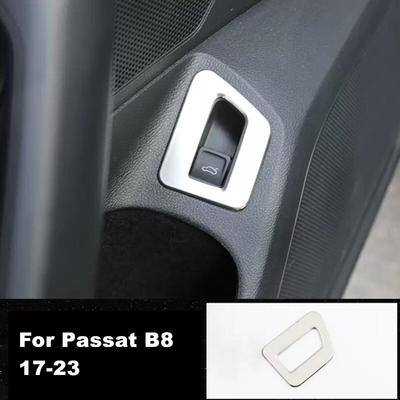 For VW Passat B8 2017-2021 1x Car Styling Stainless Steel Rear Trunk Switch Button Frame Trim Cover Decoration