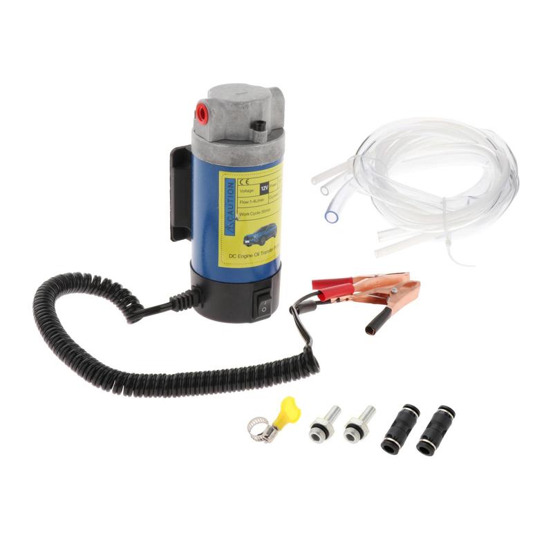 Portable Oil Transfer Suction Pump Pump Oil Suction Electric 100W 12V Oil Change Pump Extractor Fits for Motorbike Adults Men