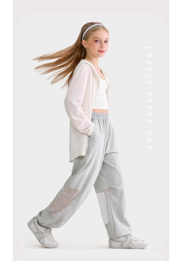Mädchen-Mückenschutzhose für den Sommer 2026 - Kühl, Locker geschnitten, Dünner Stil für mittlere und große Kinder