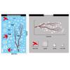 Snowflake Scene Christmas Window Stickers: Holiday Atmosphere Glass Decor
