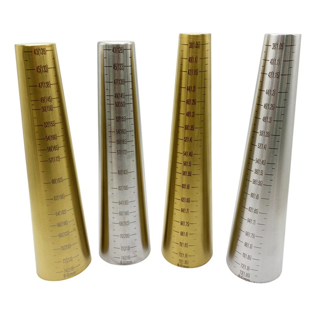 Armreif-Dorn-Größenmesser Edelstahl Kupfer Gold/Silber Tragbar zum Umformen und Anpassen von Armreifen Schmuckwerkzeug