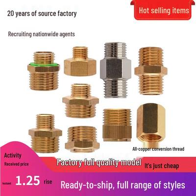 All-Copper Thickened Reducing Joints: Conversion Threads from 1-inch To 6-inch.