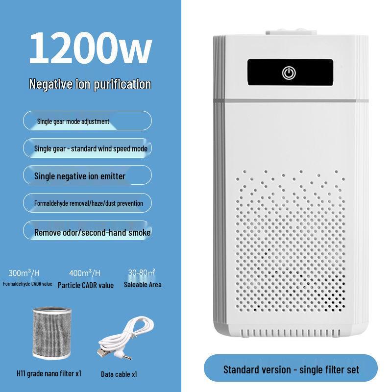 Indoor Desktop Air Purifier with Negative Ion and Formaldehyde Removal