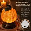 Retro Halloween Night Light Resin Glowing Pumpkin Decorative Light  Fall Table Centerpieces