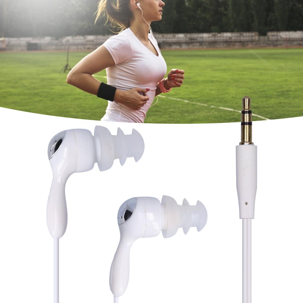 Waterproof Headphones     Bone Conduction Headphones with Replace Earplugs for Swimming Running Surfing