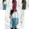 Elegant Women's Jumper Mini Dress Blouse In Vibrant Colors With Two Pockets
