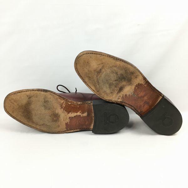 Vintage Stafford Wholecut Schuhe vor den 1980er Jahren Burgunder Größe 11D (Ca.. 28.529.5cm) Herren(GEBRAUCHT)