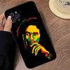 Bob Marley Rasta Löwe Handyhülle Für IPhone 16 15 14 13 12 11 17 Pro Max Einfachheit Rückseite TPU Weiche Hülle