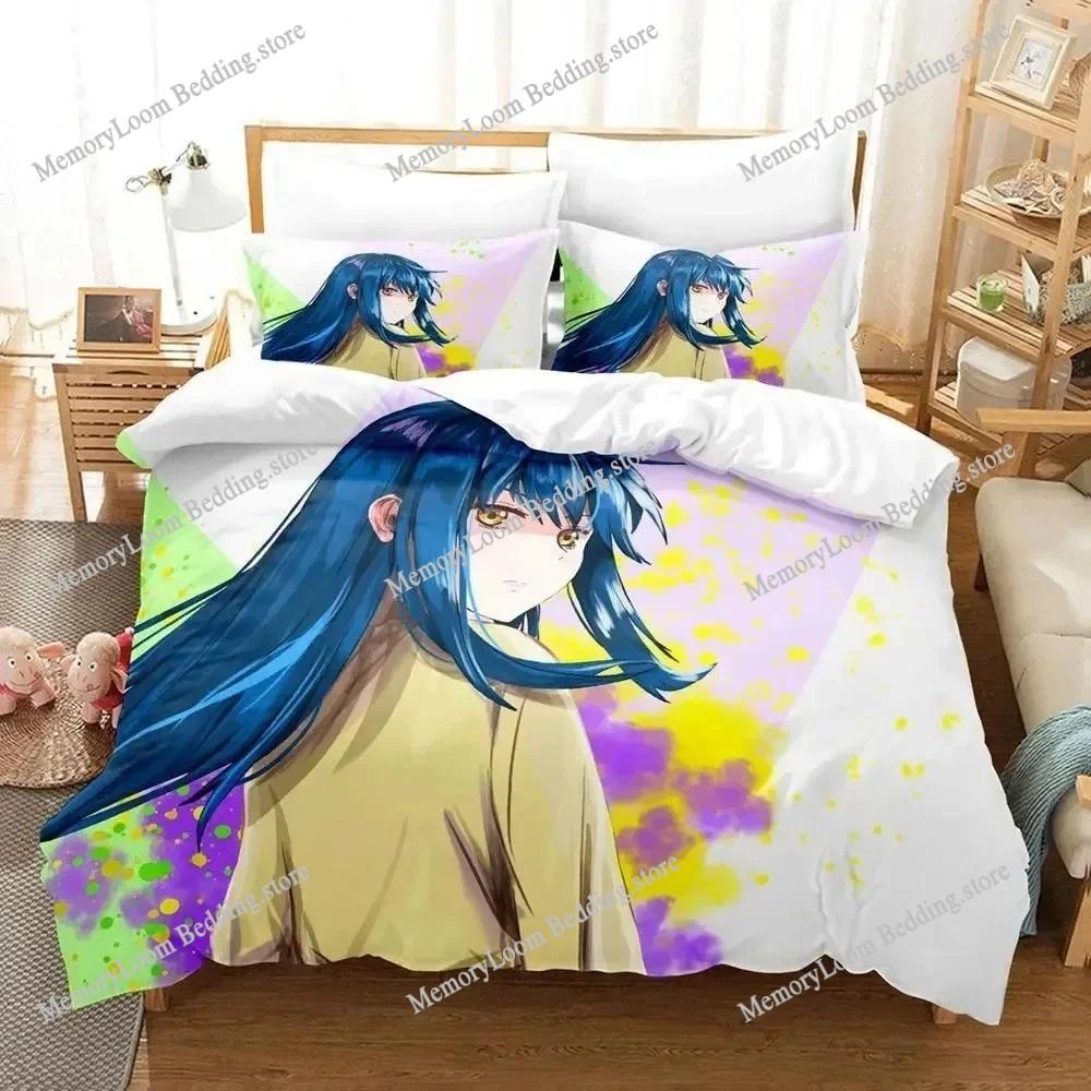 Mieruko-chan Modern Bedding Set Single-Twin-Full-Queen-King Size Adult Kid Bedroom Breathable Duvet Cover 3D Print Vibrant Anime