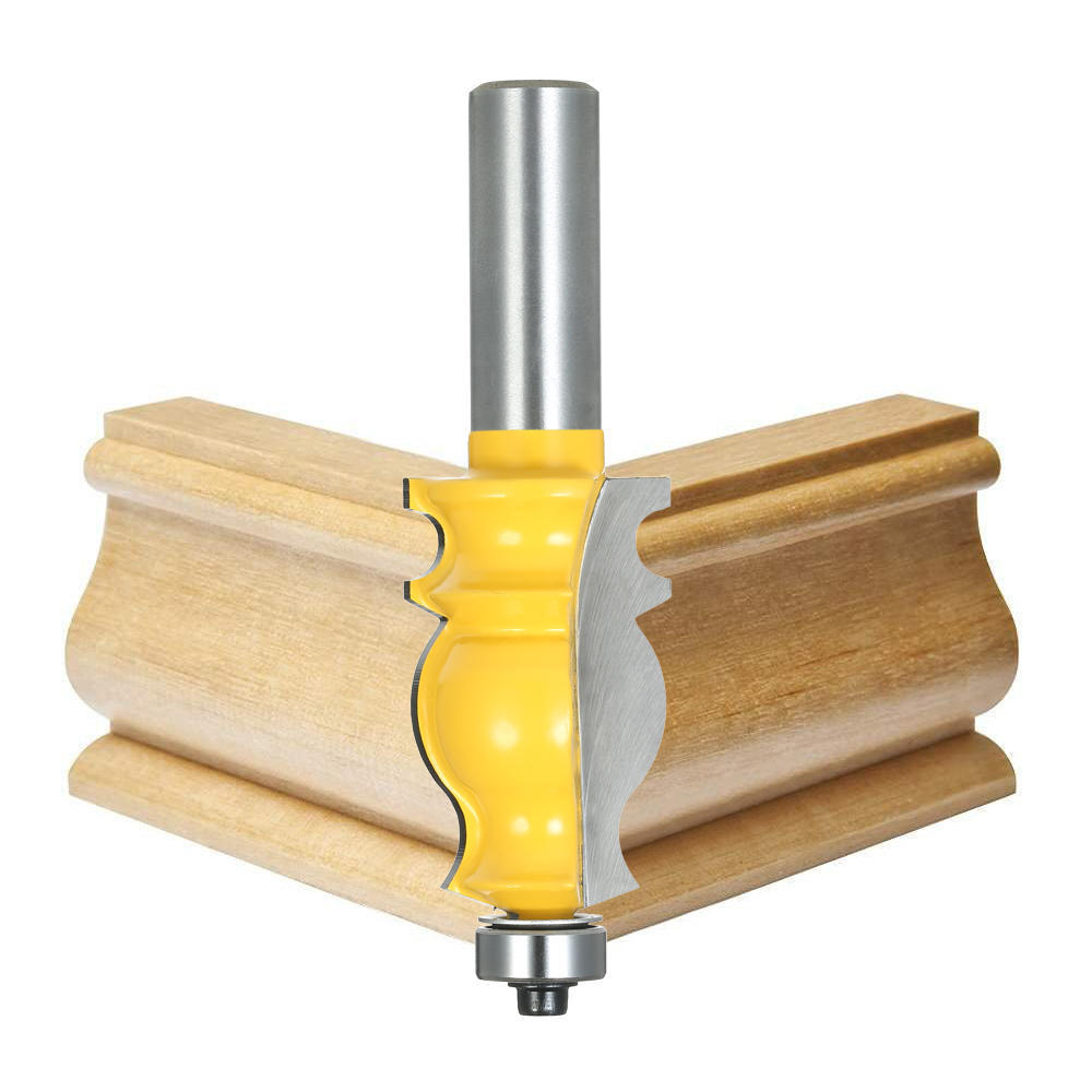 1 2  Shank Architectural Molding Router Bit Anti Kickback Mitered Trimming Milling Cutter Tool Carpenter Woodworking
