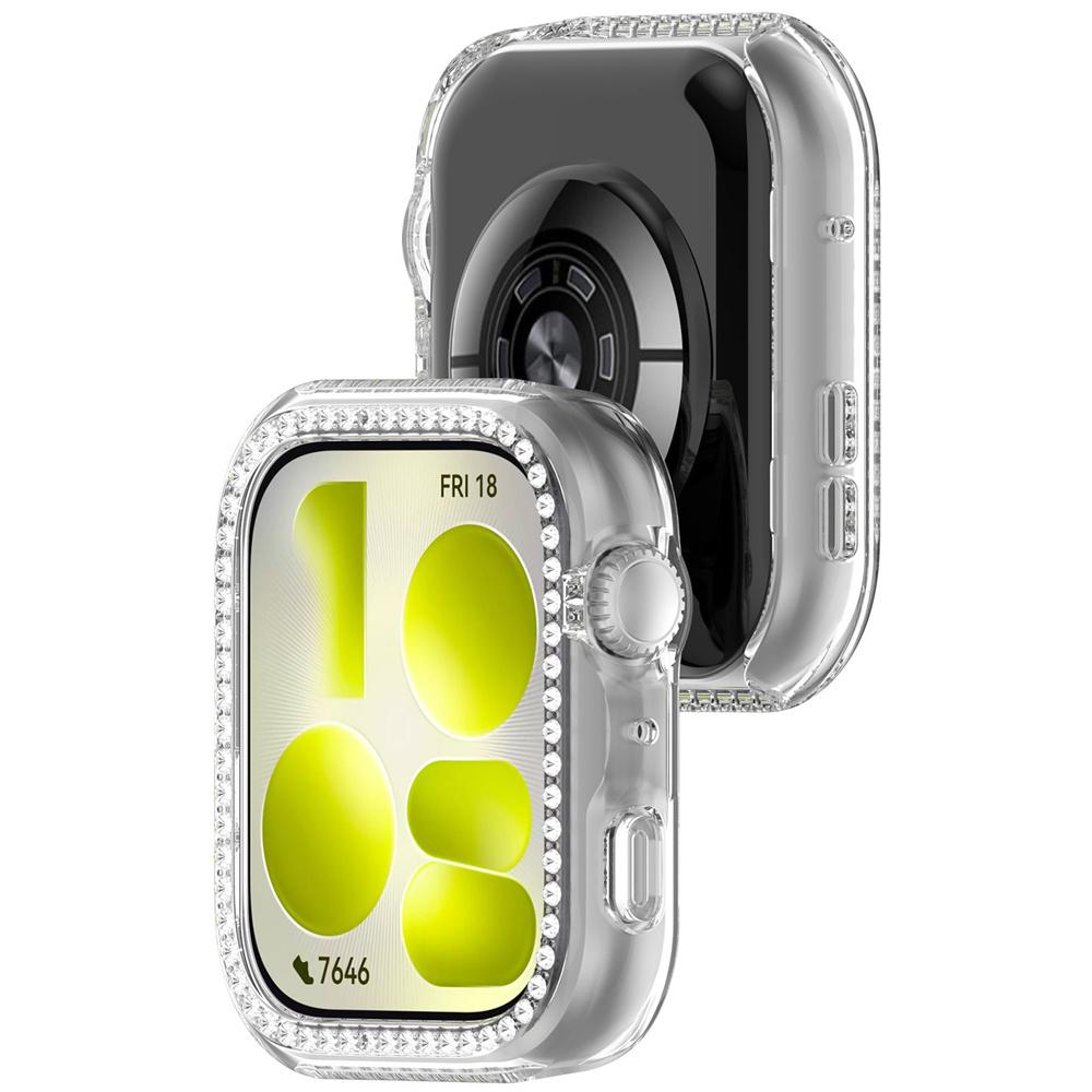 Bling PC Case for Huawei Watch Fit 5 / 5 pro Diamond Crystal Protective for Huawei Watch Fit 5 / 5 pro WatchProtector Band