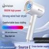 High Power Electric Hair Dryer with Blue Light Ion for Hair Care - Suitable for Salon, Hotel, or Home Use.