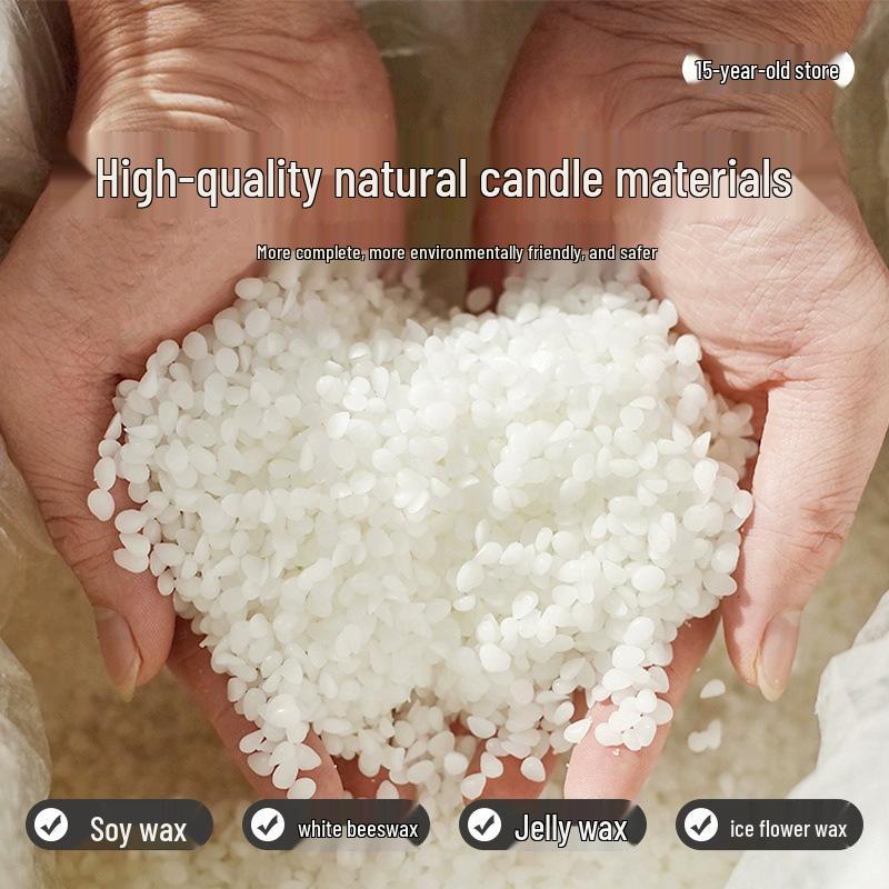 Scented Candle DIY Kit: Soy Wax, White Beeswax, Coconut Wax, Transparent Jelly Wax, Sand Painting, Ice Flower, Paraffin
