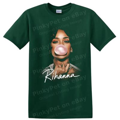 Rihanna Pop Art Portrait Music Poster T Shirt Celebrity Fan Graphic Tee Gift