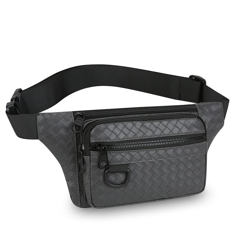 Borsa a tracolla da uomo casual – Marsupio resistente in PU con tasche multiple per esterni, moto e viaggi