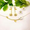 Car Sunglasses Exquisite Bag Small Bee Small Daisy 95 Silver Needle Earrings Necklace Bracelet Set